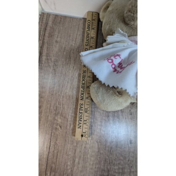 Ganz Soft Plush Teddy Bear With Pink Robe & "Get Well Soon" Blanket - Picture 4 of 9